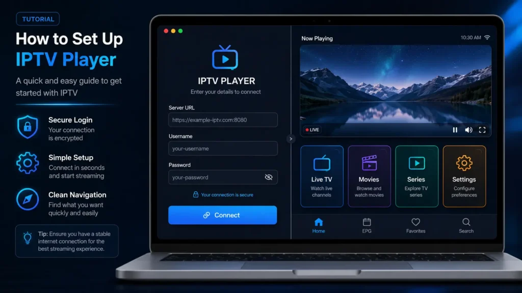 Xtream Codes API setup on Mac IPTV player